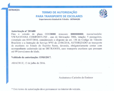 Documento aponta que ônibus escolar que levava estudantes e se